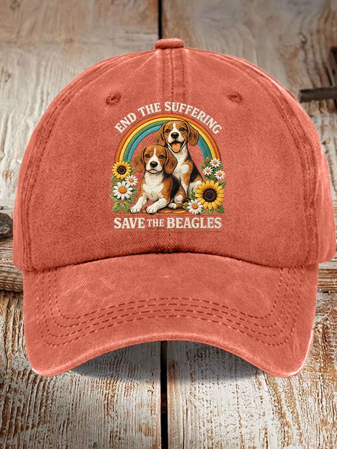 Unisex End The Suffering Save The Beagles Printed Hat