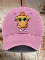 Thanksgiving Turkey Print Vintage Baseball Cap