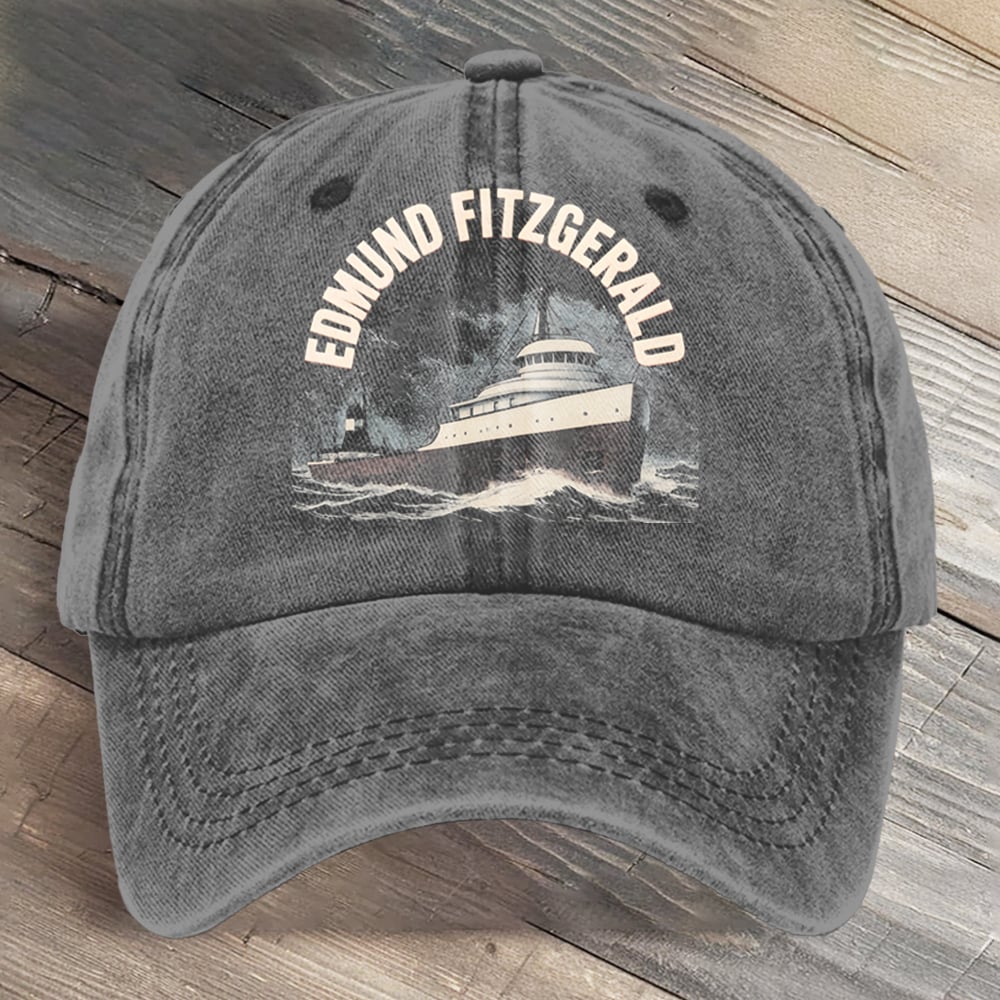 Edmund Fitzgerald Art Printed Cap