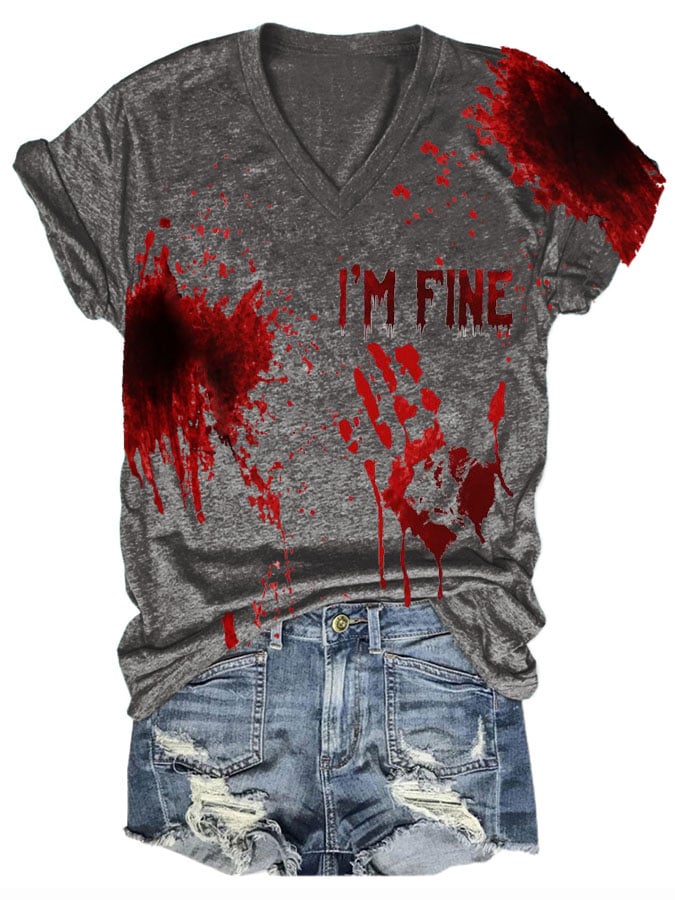 Halloween Ladies Print T-Shirt