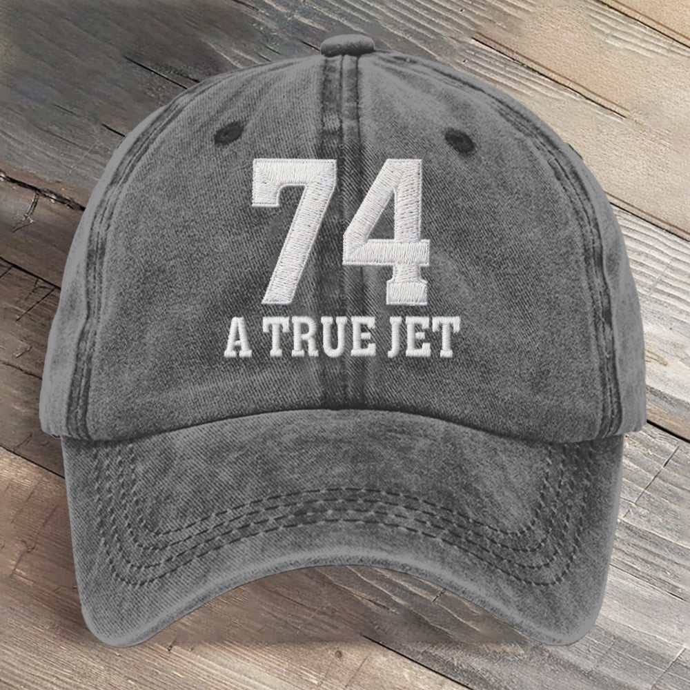 A True Jet 74 Football Art Printed Cap