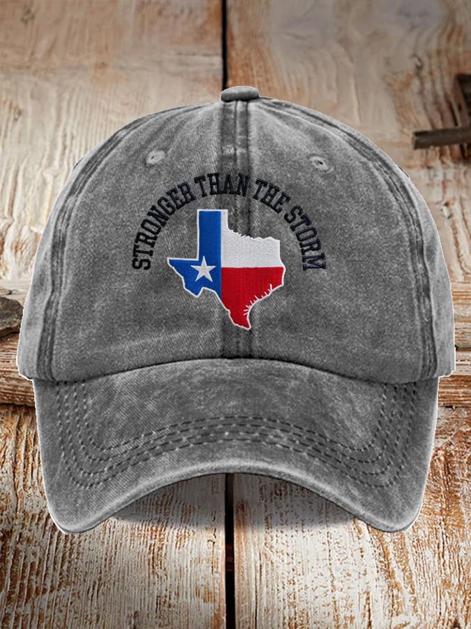 Texas Strong Than The Storm Printed Hat