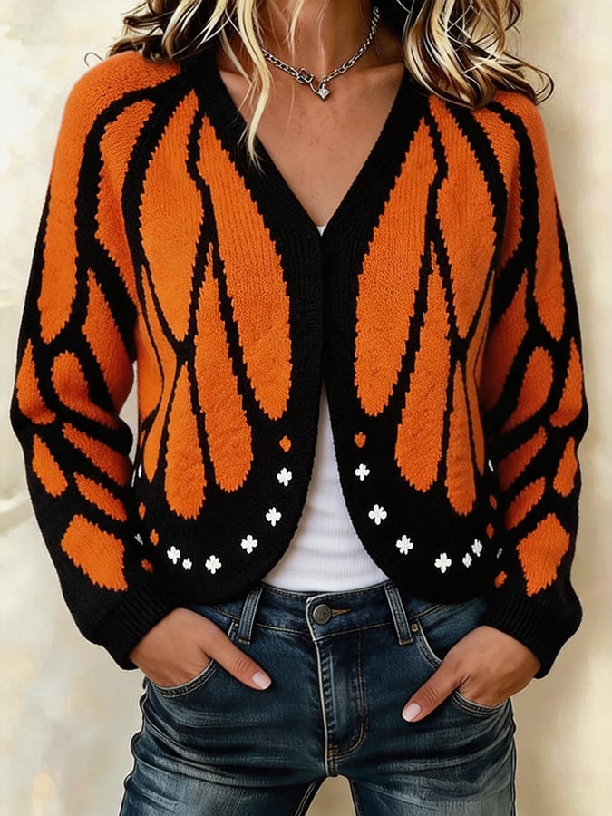 Women's Batwing-Sleeve Knit Cardigan