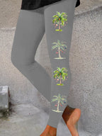 Women'S Casual Merry Chrismas Printed Leggings