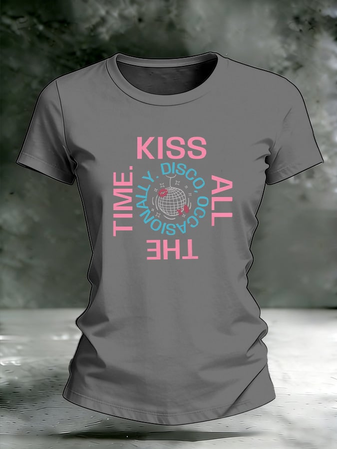 Women's Singer-Print Casual T-Shirt