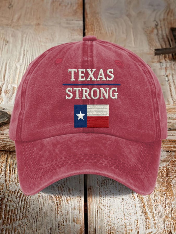 Texas Strong Print Baseball Cap