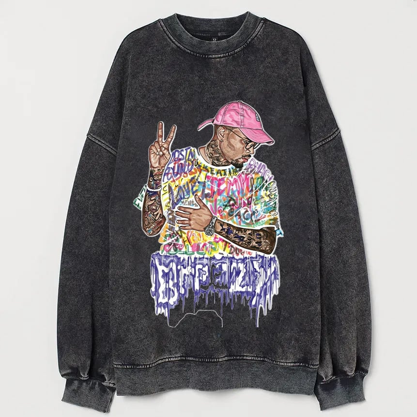 Unisex Breezy Bowl XX Vintage Bibi Print Sweatshirt