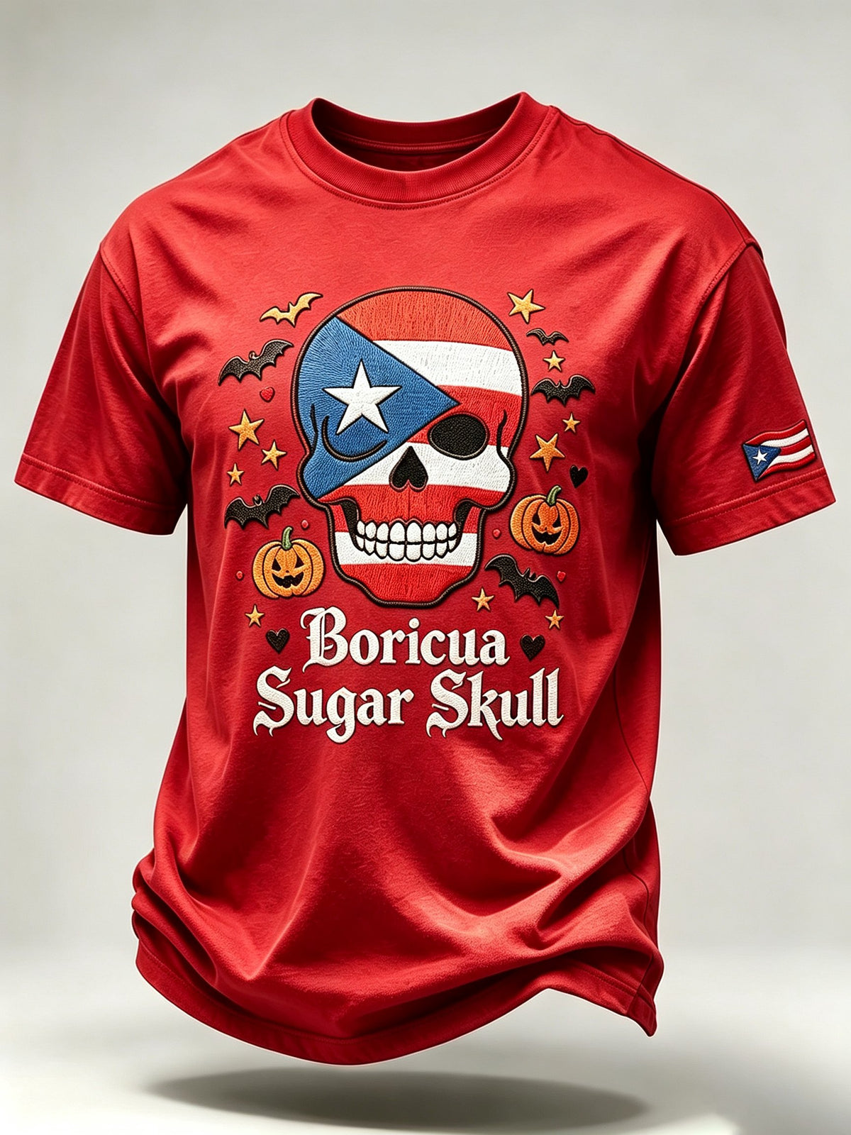 Men's Halloween in Puerto Rico Print Short-Sleeve T-Shirt