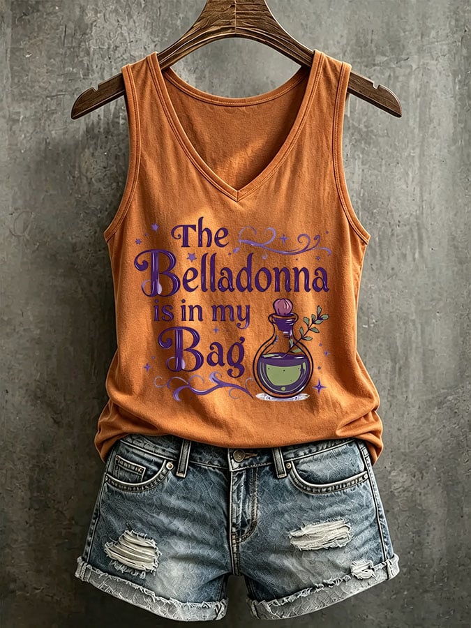 Women's The Belladonna Is In My Bag Printed Tank Top