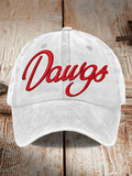 Unisex casual rugby print cap