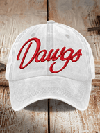 Unisex casual rugby print cap