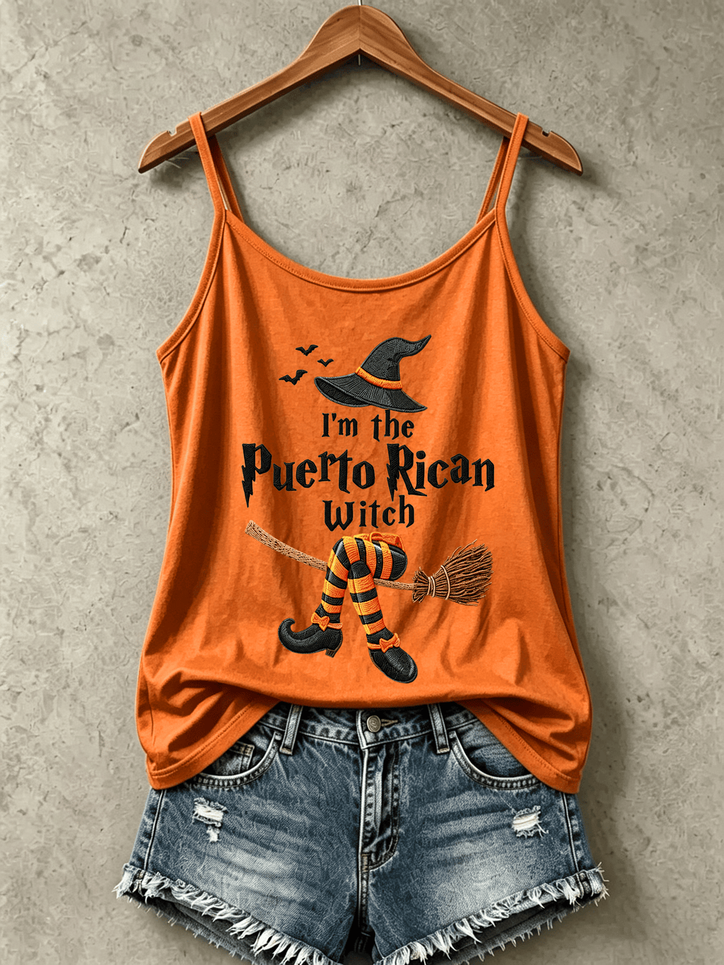 Women's "Halloween in Puerto Rico" Print Camisole