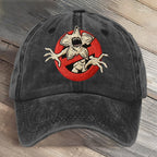 Stranger Upside Down Hawkins 80s Horror Art Printed Cap