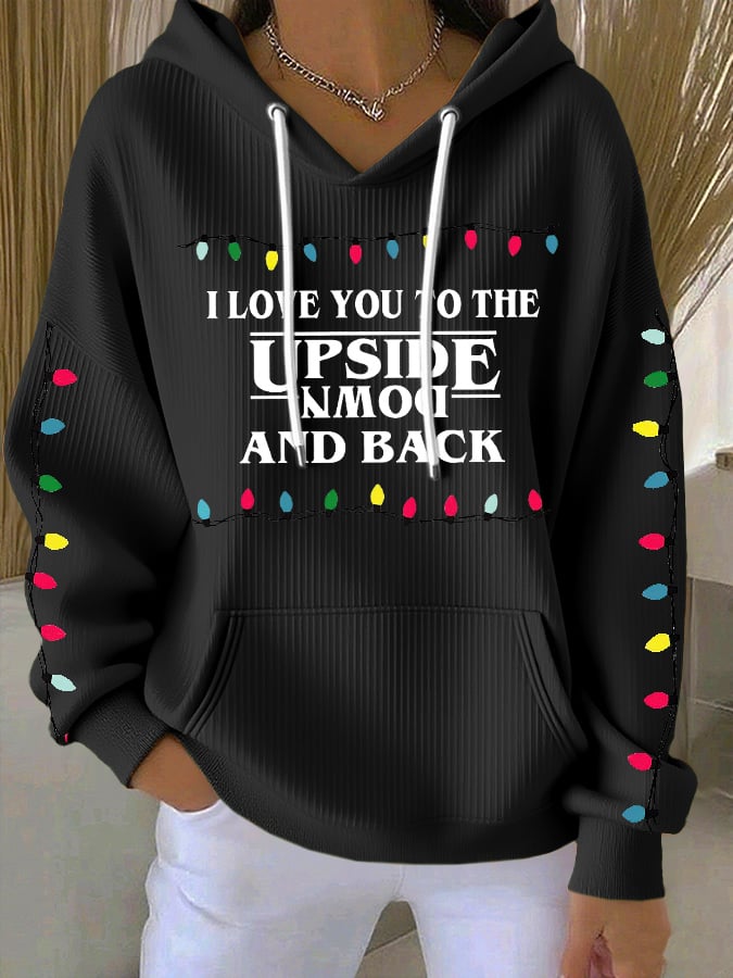 Women's Casual Christmas Nativity Print Long Sleeve Hooded Sweatshirt
