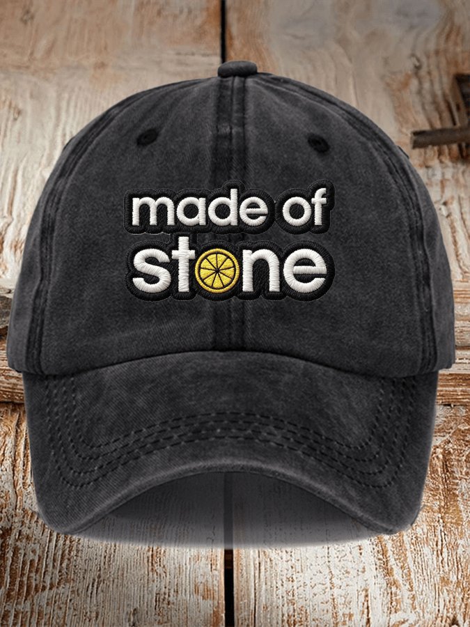 Unisex Washed Cotton Music Print Hat