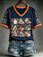 Women's Halloween In Puerto Rico Print T-Shirt