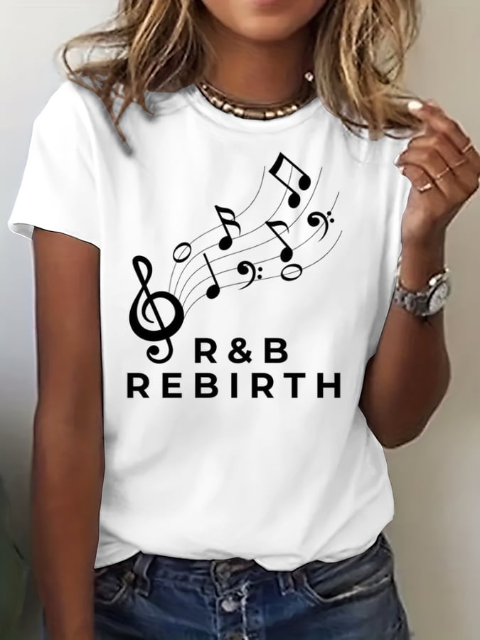 Women's Commemorative Printed Casual T-Shirt