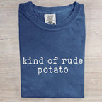 Kind Of Rude Potato Funny Thanksgiving Couples Art Print T-Shirt