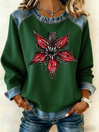 Women's Casual Print Sweatshirt