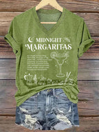 Women's Always Throw Spilled Salt Over Your Left Shoulder Print T-shirt