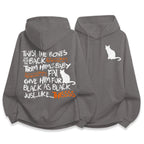 Funny Black Halloween Art Print Hoodie