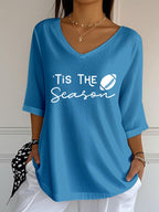 Women's That's My Granddaughter Out There Print Casual T-shirt