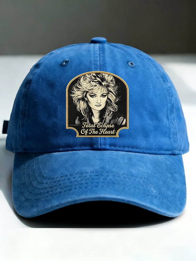 Retro Total Eclipse Of The Heart Print Baseball Cap