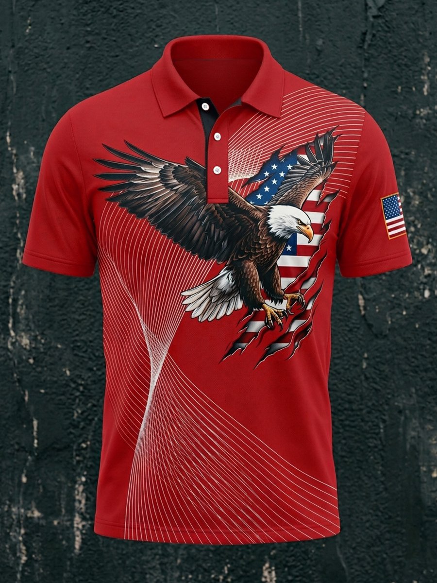 Men's America Anniversary Short-Sleeve Polo Shirt