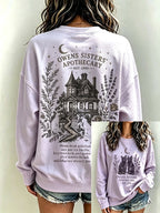 Women's Always Throw Spilled Salt Over Your Left Shoulder Print Casual Sweatshirt