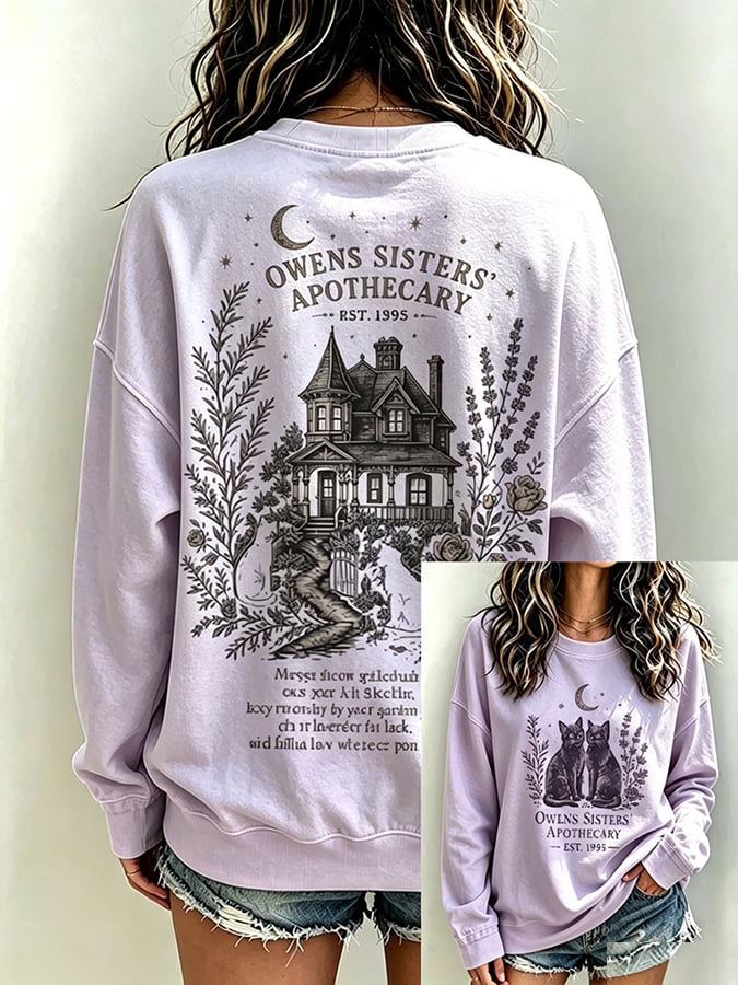 Women's Always Throw Spilled Salt Over Your Left Shoulder Print Casual Sweatshirt
