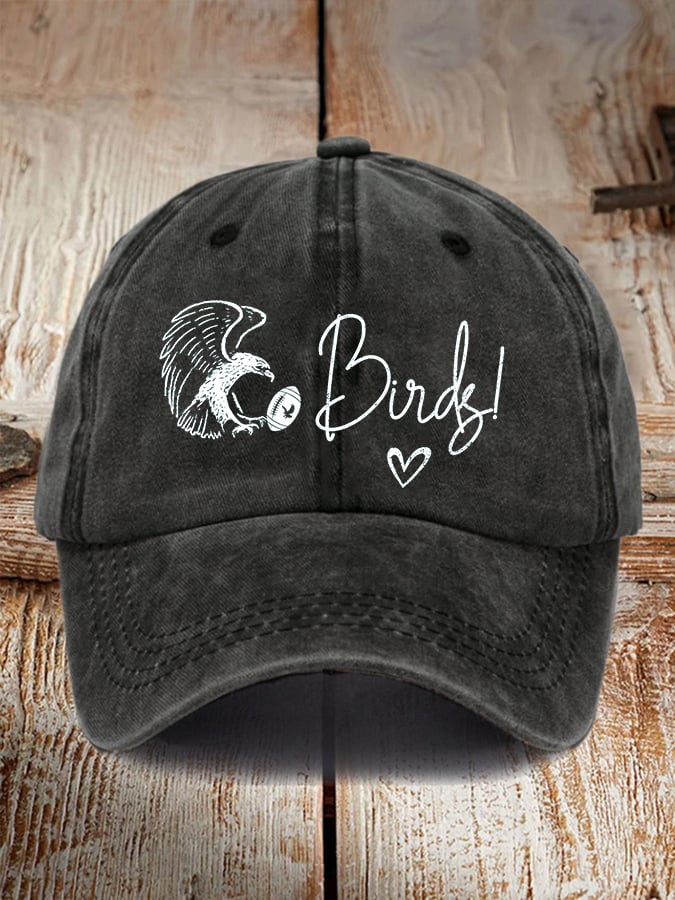 Unisex Vintage Football Print Hat