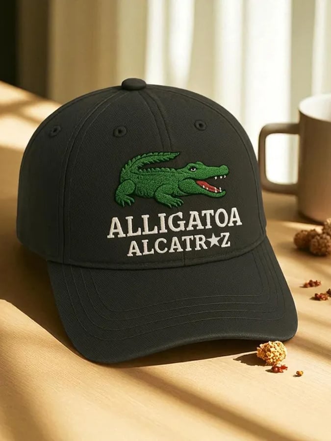 Alligator Alcatraz Print Hat
