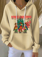 Women's Christmas FDT Animal Bird Print Sweatshirt