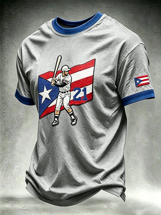 Men's Roberto Clemente Day Print Short-Sleeve T-Shirt