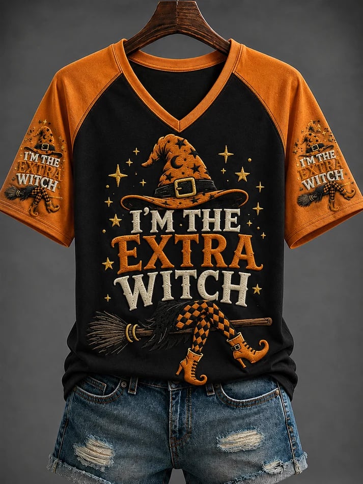 Women's Halloween Printed T-shirt