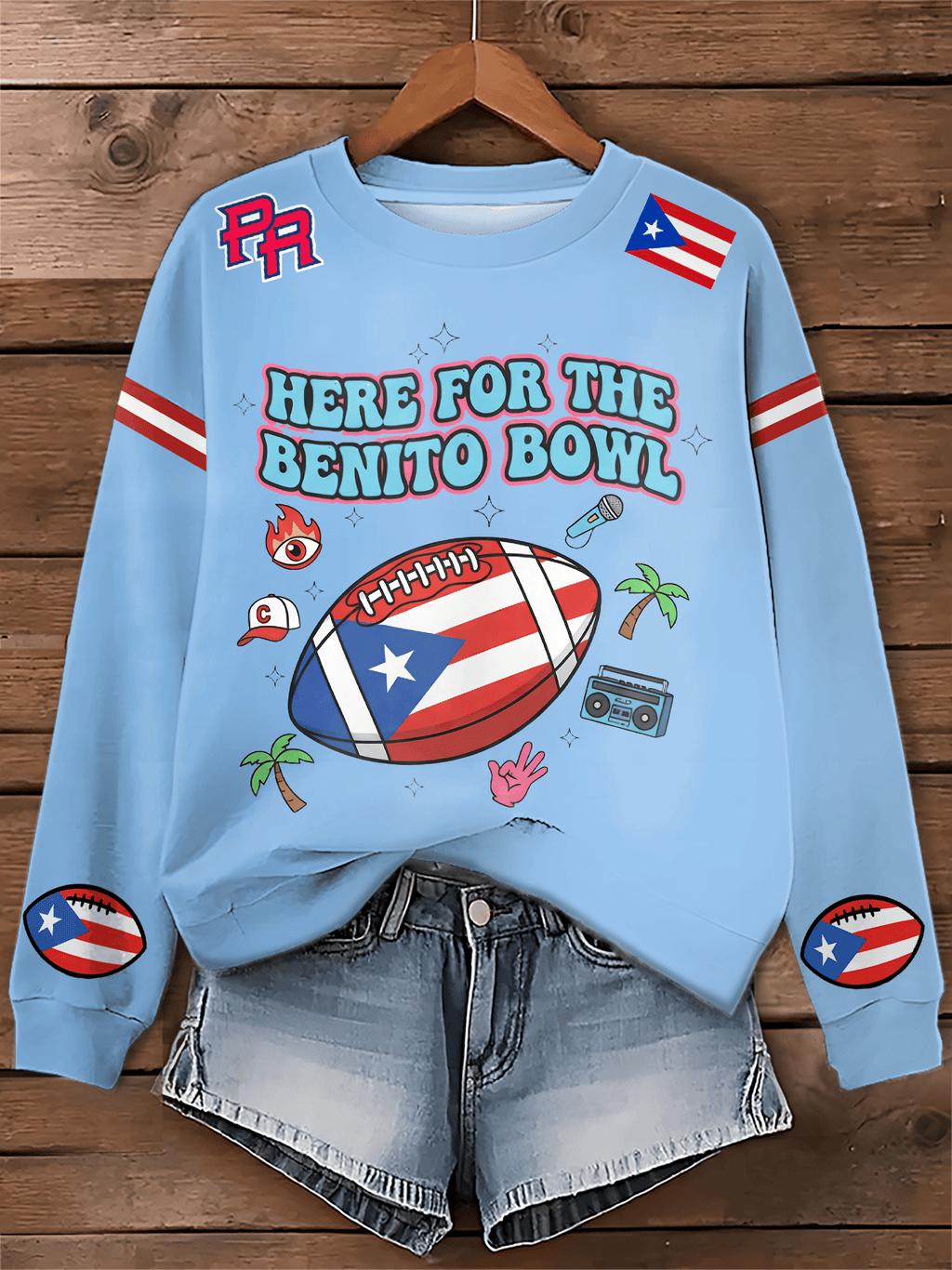 Puerto RIco Benito Bowl Printed Sweatshirt