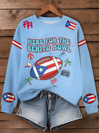 Puerto RIco Benito Bowl Printed Sweatshirt