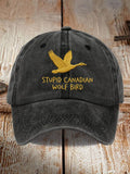 Unisex casual Hockey Romance washed cotton hat