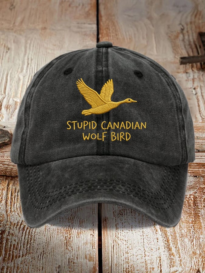 Unisex casual Hockey Romance washed cotton hat