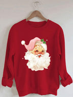 Christmas Santa Claus Print Sweatshirt