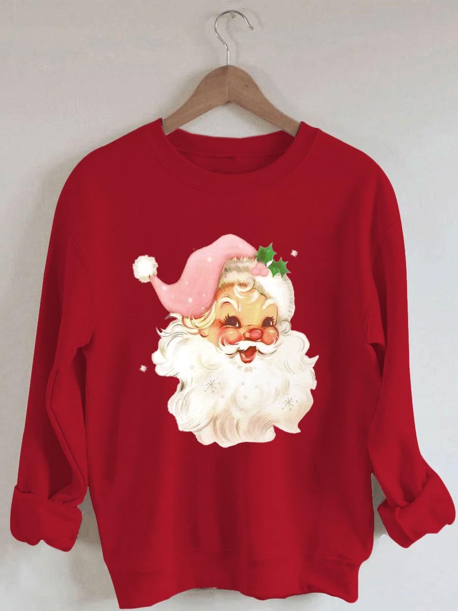 Christmas Santa Claus Print Sweatshirt