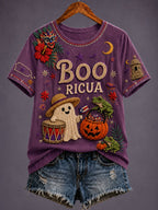 Women's Puerto Rico Halloween Graphic T-shirt