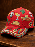 Unisex Retro Mexican Cinco De Mayo Printed Hat