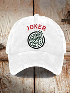 Men's and women's mahjong print hats