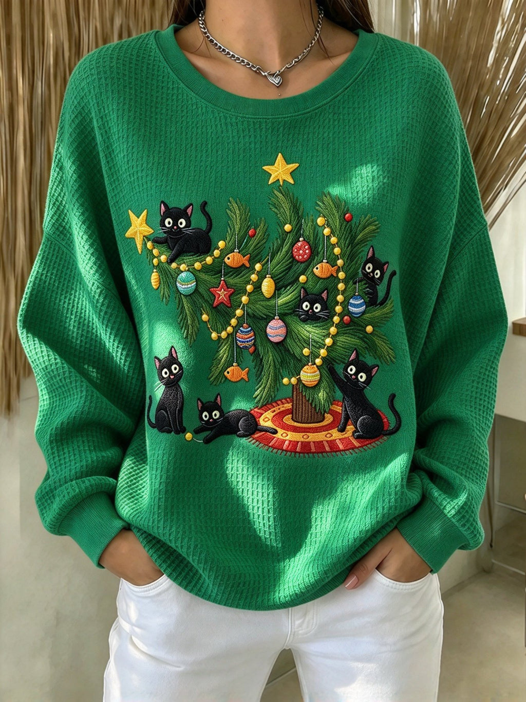 Women's Christmas Print Sweatshirt