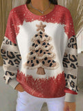 Women's Casual Print Long Sleeve Sweatshirt
