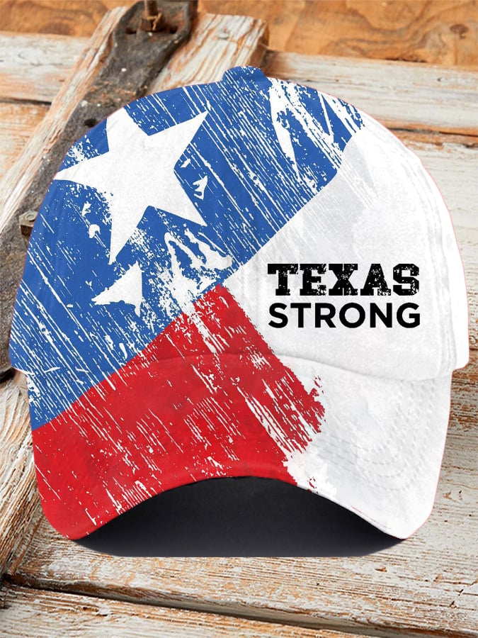 Unisex Texas Strong Print Baseball Cap