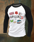 Men's Puerto Rico Raglan Long-Sleeve T-Shirt