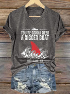 Women's Amity Island 1975 Print T-shirt
