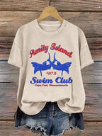 Women's Great White Shark Print T-shirt